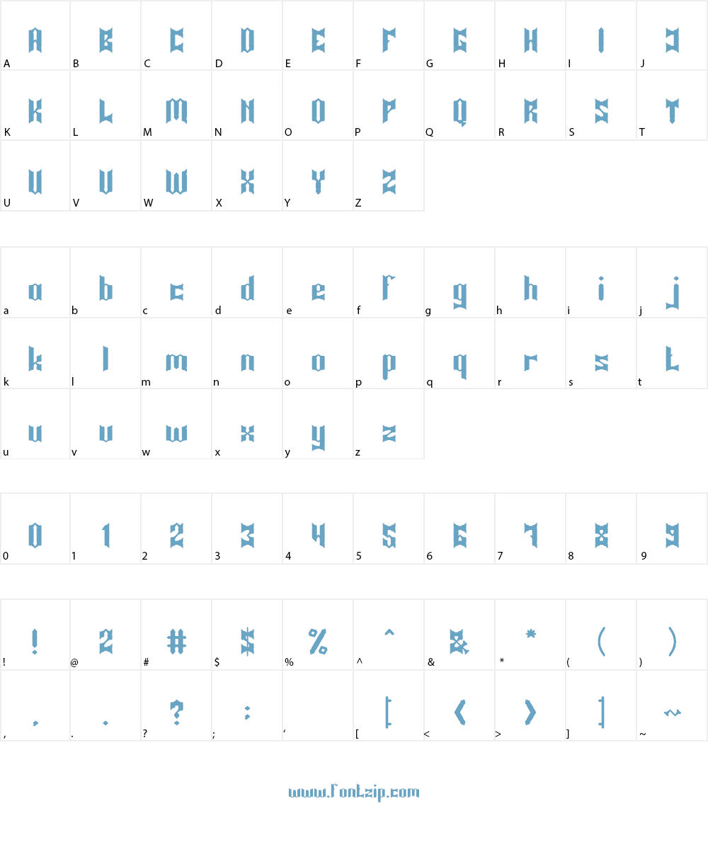 Knight of Light Font Character